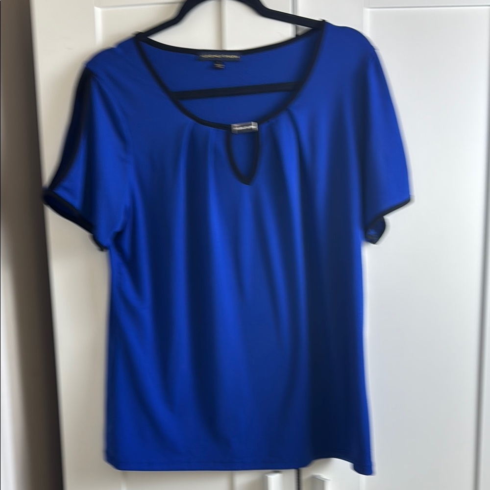 Adrienne Vittadini Large / L Scoop Neck Tee Shirt - Picture 1 of 7